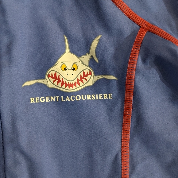 Blue Kids One Piece with Red Accents - Picture 2 of 4